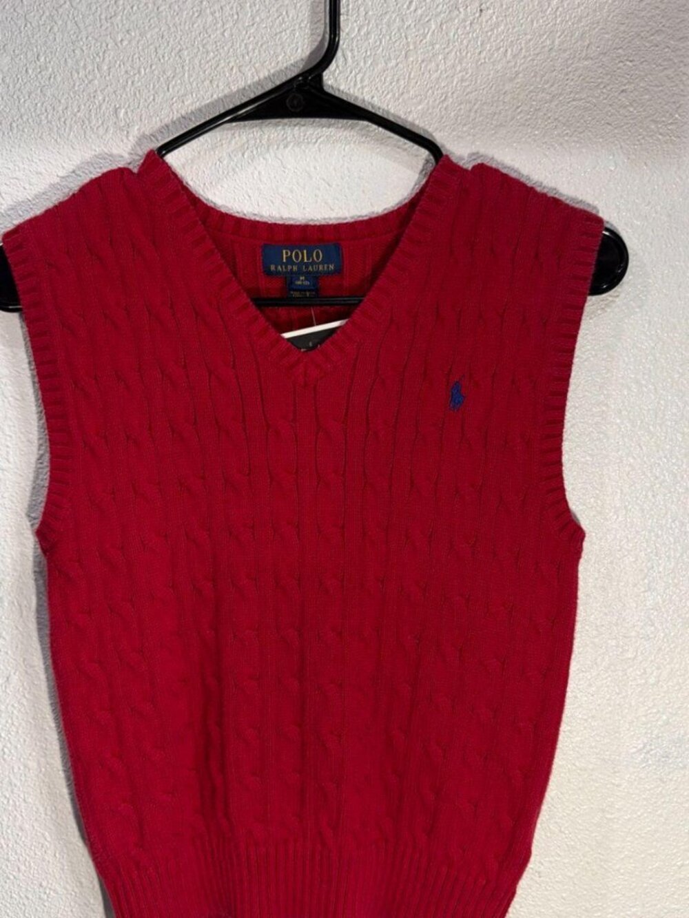 Polo Ralph Lauren Kids Cable Knit Vest, Size M (10-12)